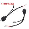 2Pcs H4 9003 LED Relay Cable Adapter Bi led Headlights Controller Wiring Lighting System 35W 55W  Headlights Harness