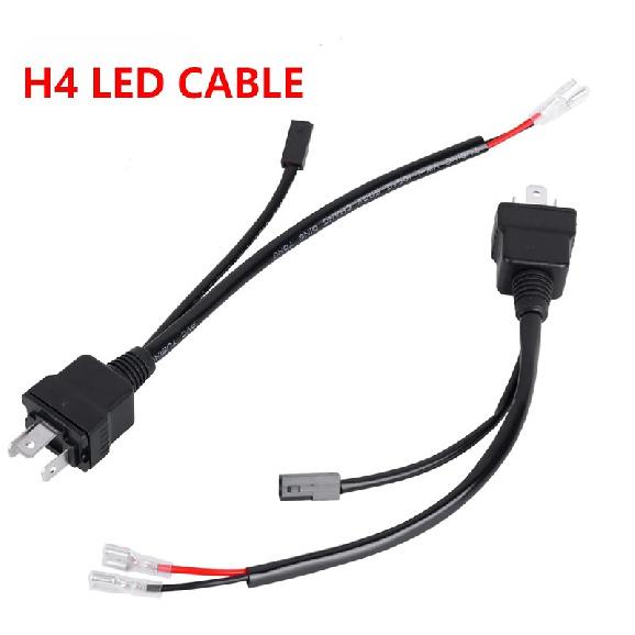 2Pcs H4 9003 LED Relay Cable Adapter Bi led Headlights Controller Wiring Lighting System 35W 55W Headlights Harness