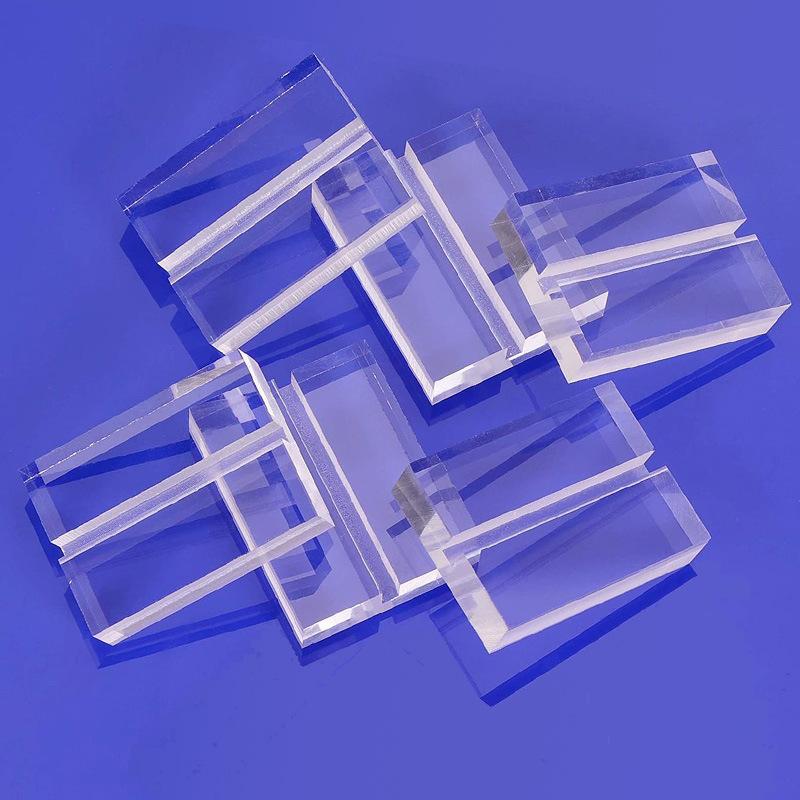 

10pcs Place Card Holder Acrylic Table Sign Holder Table Number Holders Name Card Stands for Photo Menu Display Clear, Slot 3.1mm 30x20x10mm