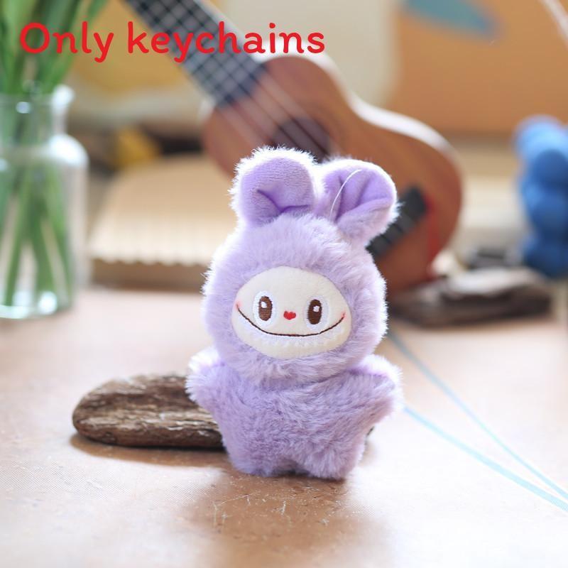 Labubu Plush Keychain With Super Soft Short Plush For Bag Decoration And Gift Ideas