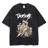 Anime Berserk Griffith T Shirts Men Women Manga Graphic T-Shirt Anime 100% Cotton Harajuku Vintage Hip Hop Casual Tees Clothing