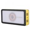 30000mAh Solar Power Bank 3 Lighting Modes 66LEDs 4 USB Output Ports 40W LED Power Bank for Camping