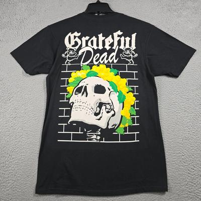 Grateful Dead Mens Shirt Medium Black Tour Rock Music Punk Concert Skull NWT