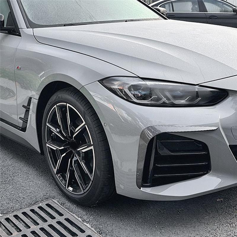M63K-Car Front Bumper Splitter Spoiler For BMW 4 Series G26 M Sport + Fog Lights Decorative Cover
