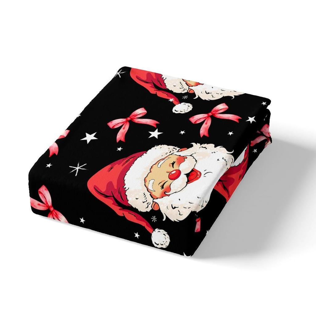 Cartoon Santa Claus Down Comforter Set Bedding Set 3-piece Duvet Cover Set