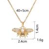 Women's Butterfly Necklace with Colored Zircon: Elegant Titanium Steel Clavicle Chain, Non-Fading, European & American Style