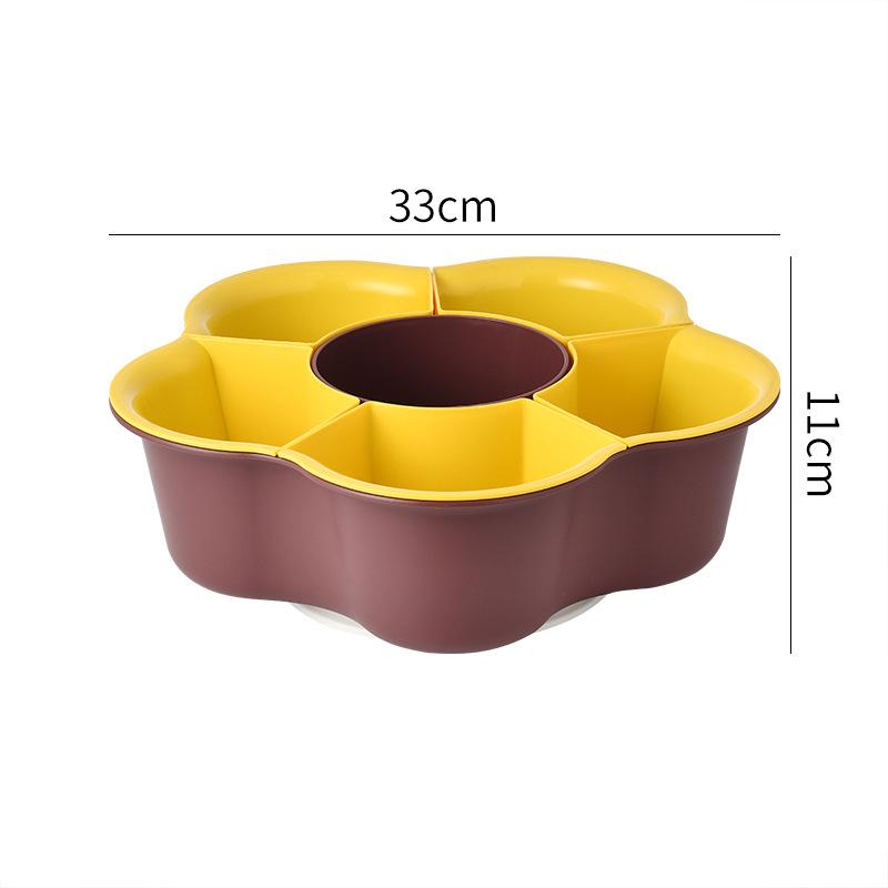 

Rotating Double-Layer Hot Pot Platter with Vegetable Storage and Drain Basket