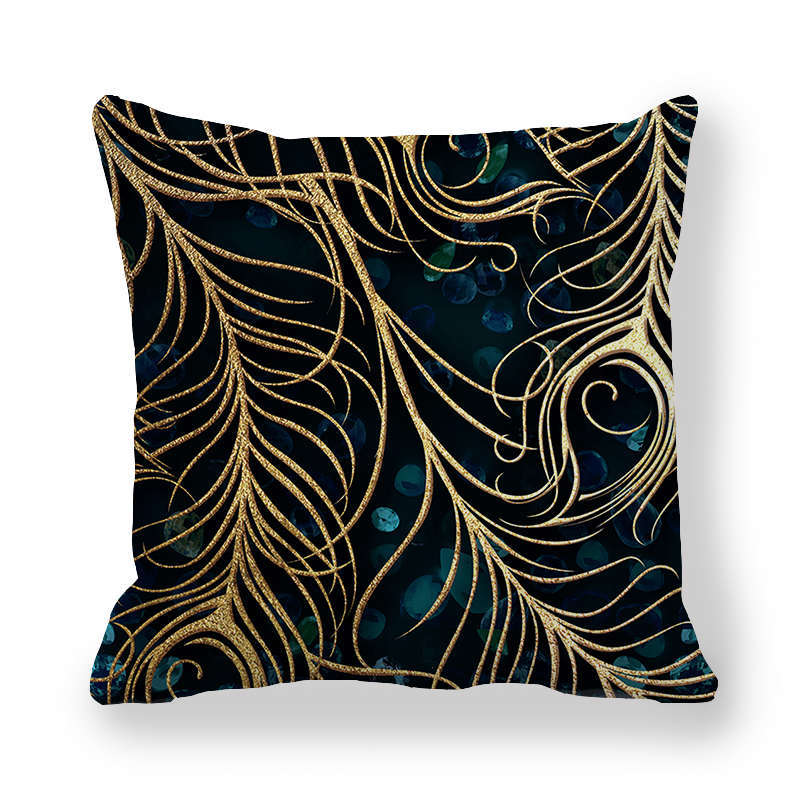 Home Decor Marble Pattern Digital Print Throw Pillow Covers Pattern Cushion Cover Suitable for Sofa Bedroom Car Pillow Cover