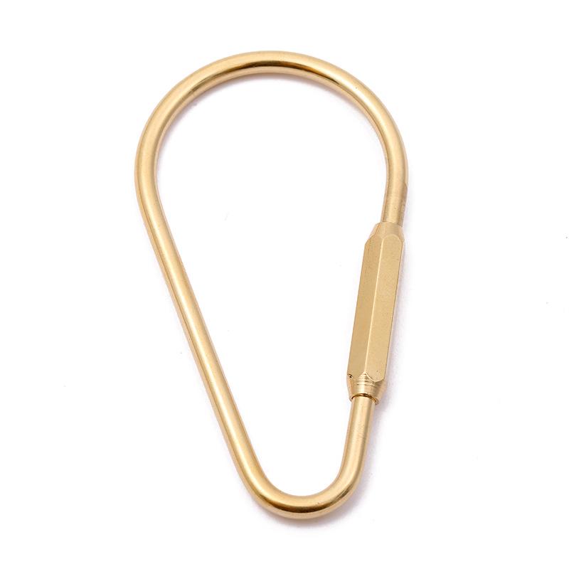 Nordic Bronze Keychain with DIY Pendant: Handmade, Simple, Anti-Lost Design for Men and Women.