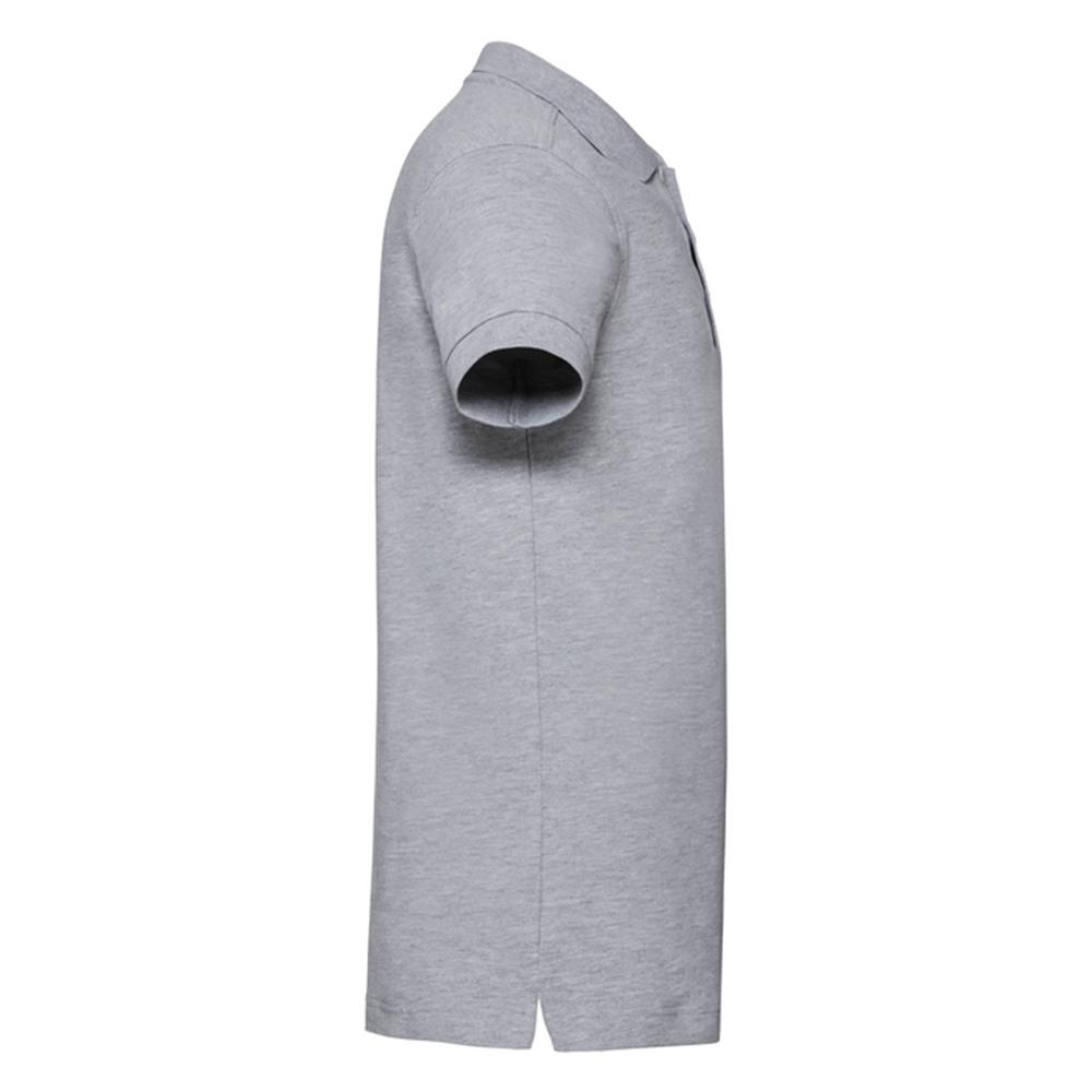 Russell Mens Heather Stretch Fitted Polo Shirt