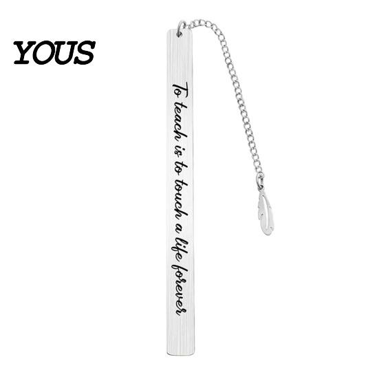 Strong Metal Page Marker Frosted Bookmark, Engraved Marker, Thin Book Mark Bookmark for Students Teachers, Graduation Christmas Gift Lovers
