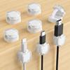 6-Pack Magnetic Cable Clips with Adjustable Adhesive Cord Holders - Strong Magnetic & Adhesive Base,Organize Chargers, Cables, Earphones, Cord Clips
