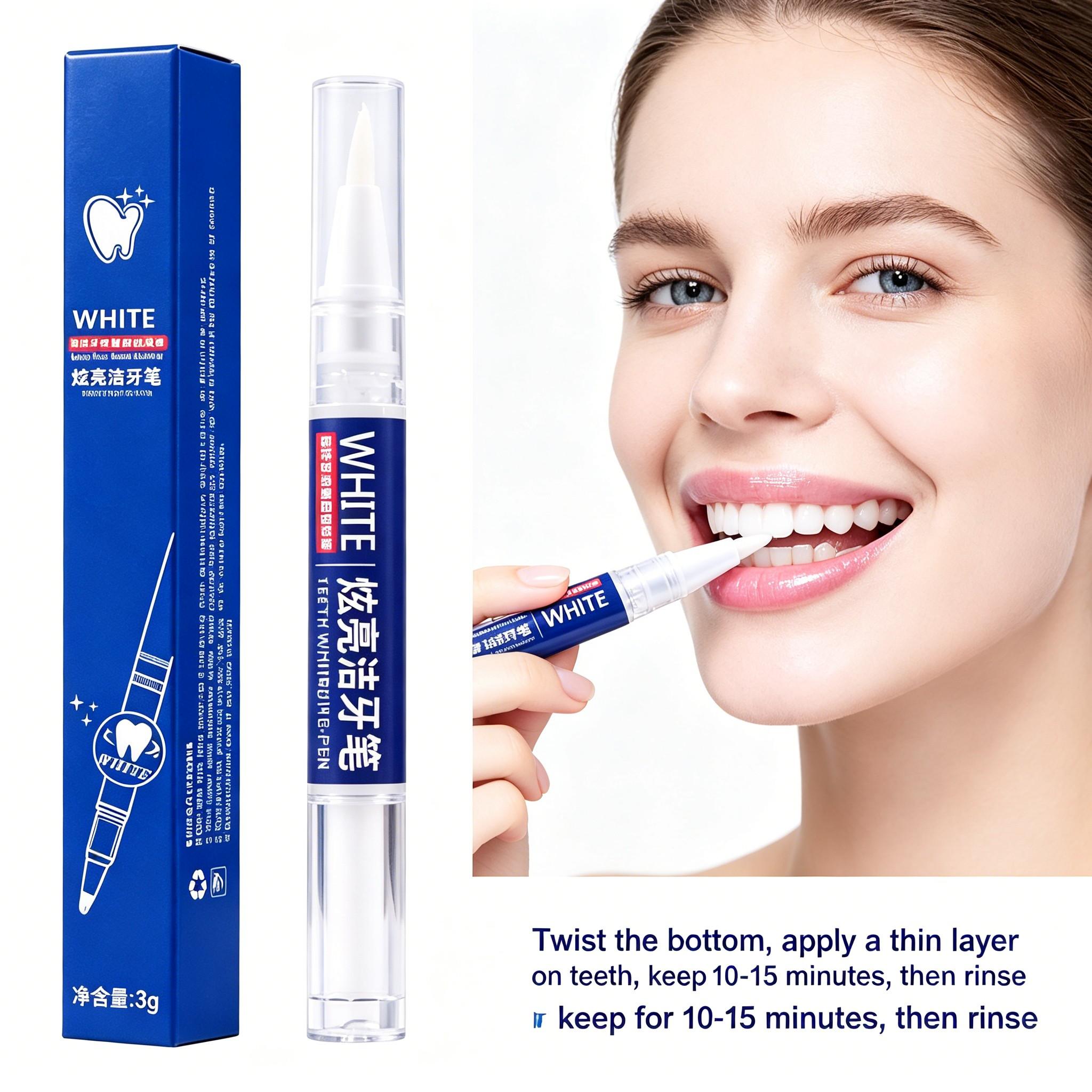 Teeth Whitening Pen 3g Brightening Tooth Cleaning Stain Removal Yellow Teeth Care Portable 1pc