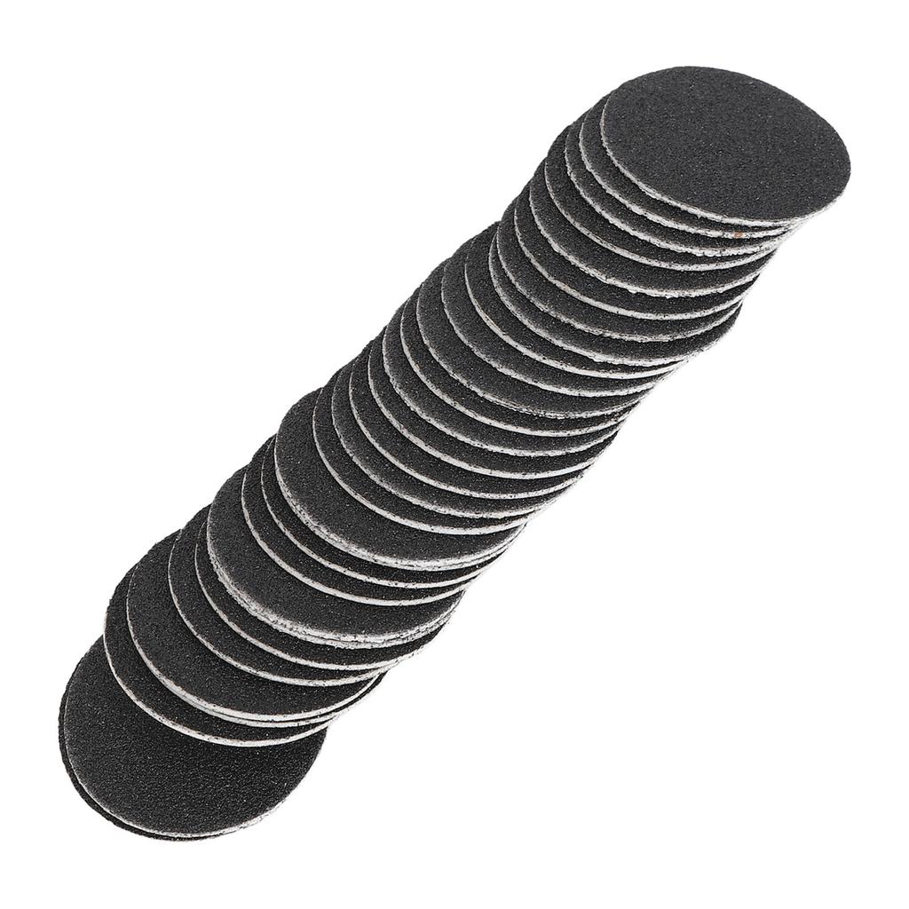 60pcs Callus Sandpaper Discs Pedicure 80 Grit Exfoliation Replacement Sandpaper Pad Grit Disk for Electric Foot File