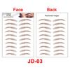 New Arrivals Water Transfer Girls Cosmetic Disposable Fake Temporary 4d Eye Brow Tattoo