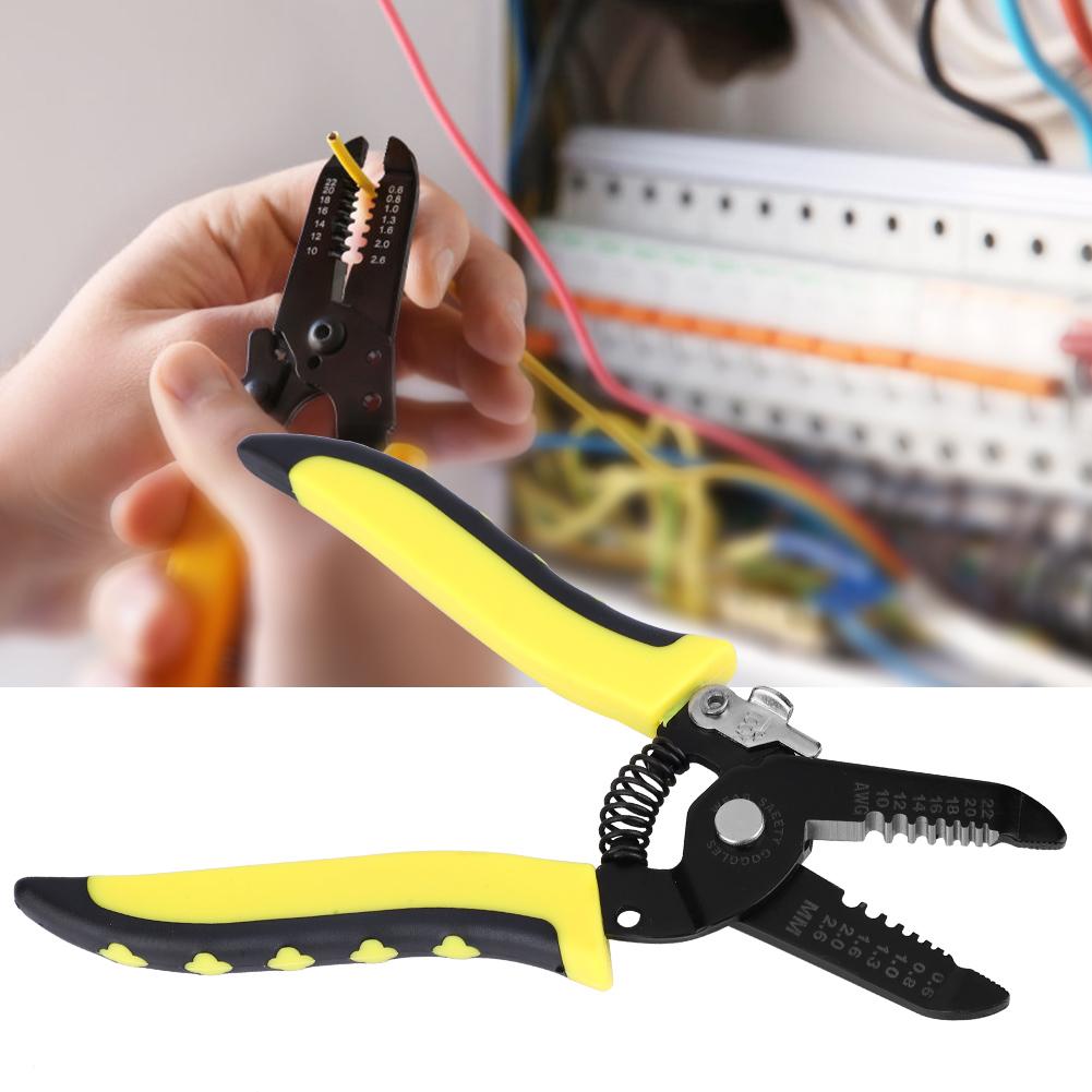 7in1 Wire Cutter Cutting Pliers Steel Stripping Pliers Cable Stripper   1022AWG0.62.6mm