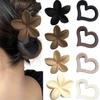 4PCS Medium Frosted Grab Clip Premium Geometric Hairpin Female Back of Head Clip Hairpin Headgear Hair Accessories