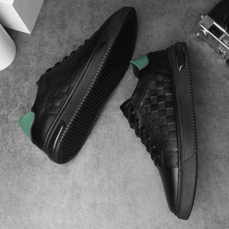 Fashion Classic Brand Simple White Men's Real Leather Shoes Lace Up Commuting Driving Shoes Interviews Men's Business Casual Shoes