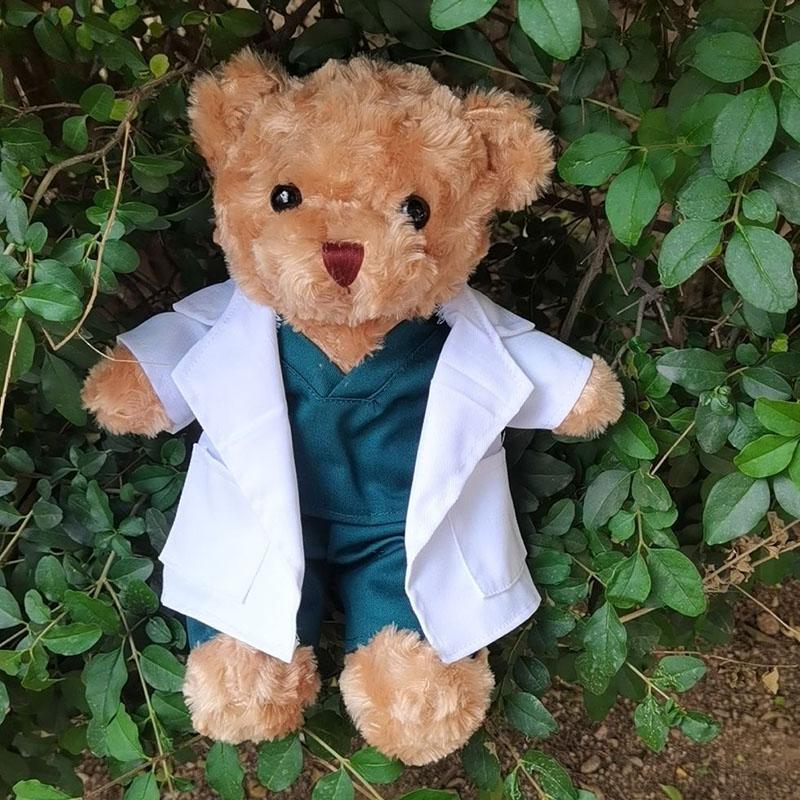 Dokter Teddybeer Knuffel Zachte Beer Met Medisch Uniform Voor Medische Student En Verpleegkundige Souvenir Cadeau Meerdere Kleuren Beschikbaar 30