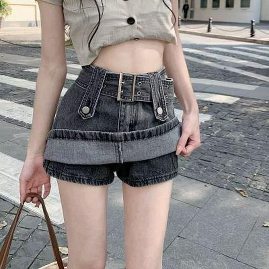 Women's High-Waisted Denim Midi Skirt: Retro, Anti-Exposure, Bodycon Style