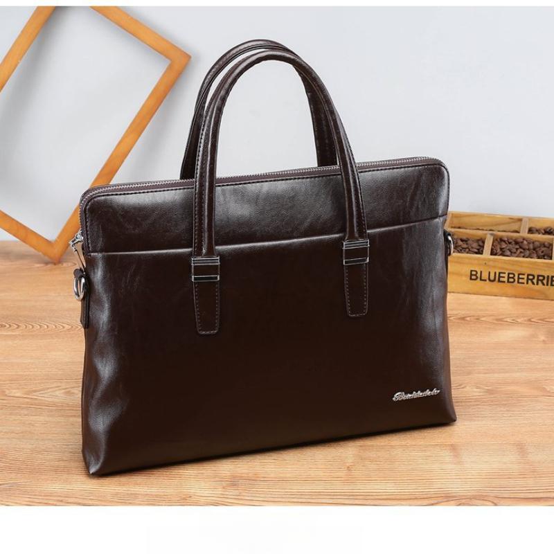 Men's Messenger Business Briefcase Wear-resistant Casual Bag Men's Handbag Horizontal Shoulder Bag