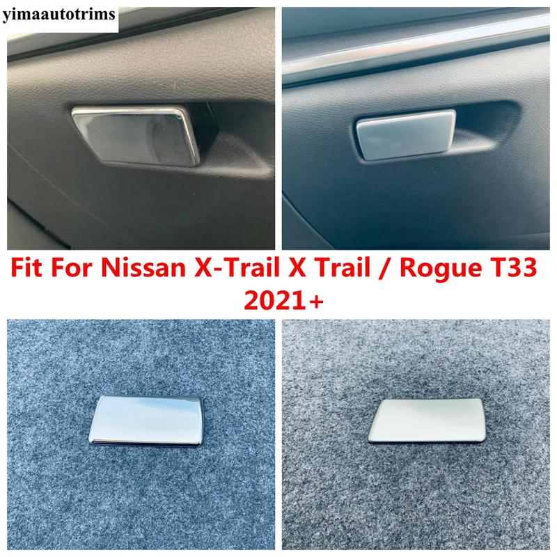 Glove Box Handle Decoration Sequ Sticker Cover Trim For Nissan X-Trail X Trail / Rogue T33  - 2026 Accessories Interior