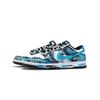 Nike Dunk Slip Resistant Abrasion Resistant Low top Skateboard Shoes Women's Black White Blue CW1590-100(Team1326-SBOX)