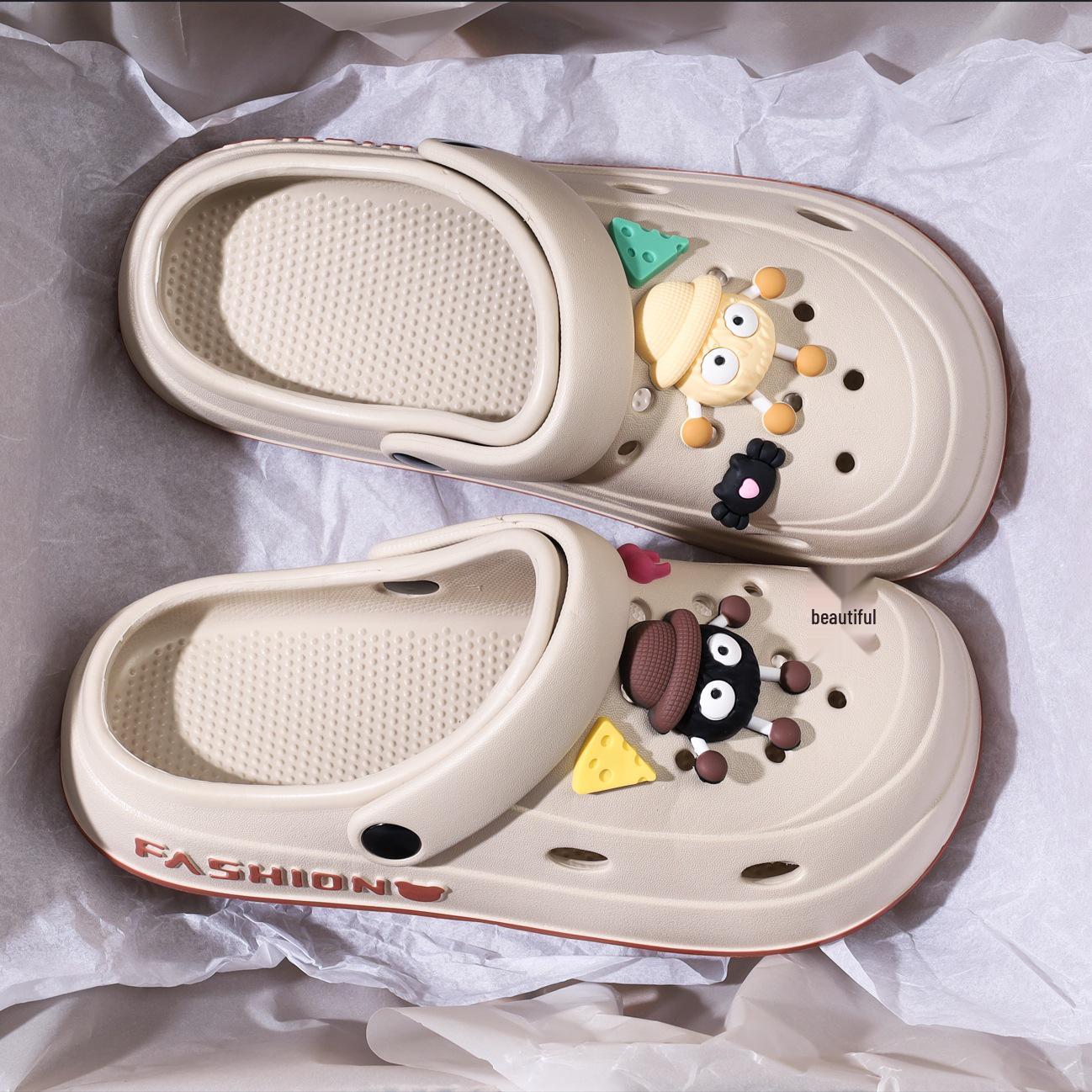 

Унісекс взуття клоги з ЕВА: Нековзкі, на товстій підошві, сандалі та шльопанці із закритим носком для вулиці 40-41