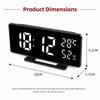 Snooze Desktop Table Clock Dual Alarm Bedside LED Clock Digital Alarm Clock  Home Decor