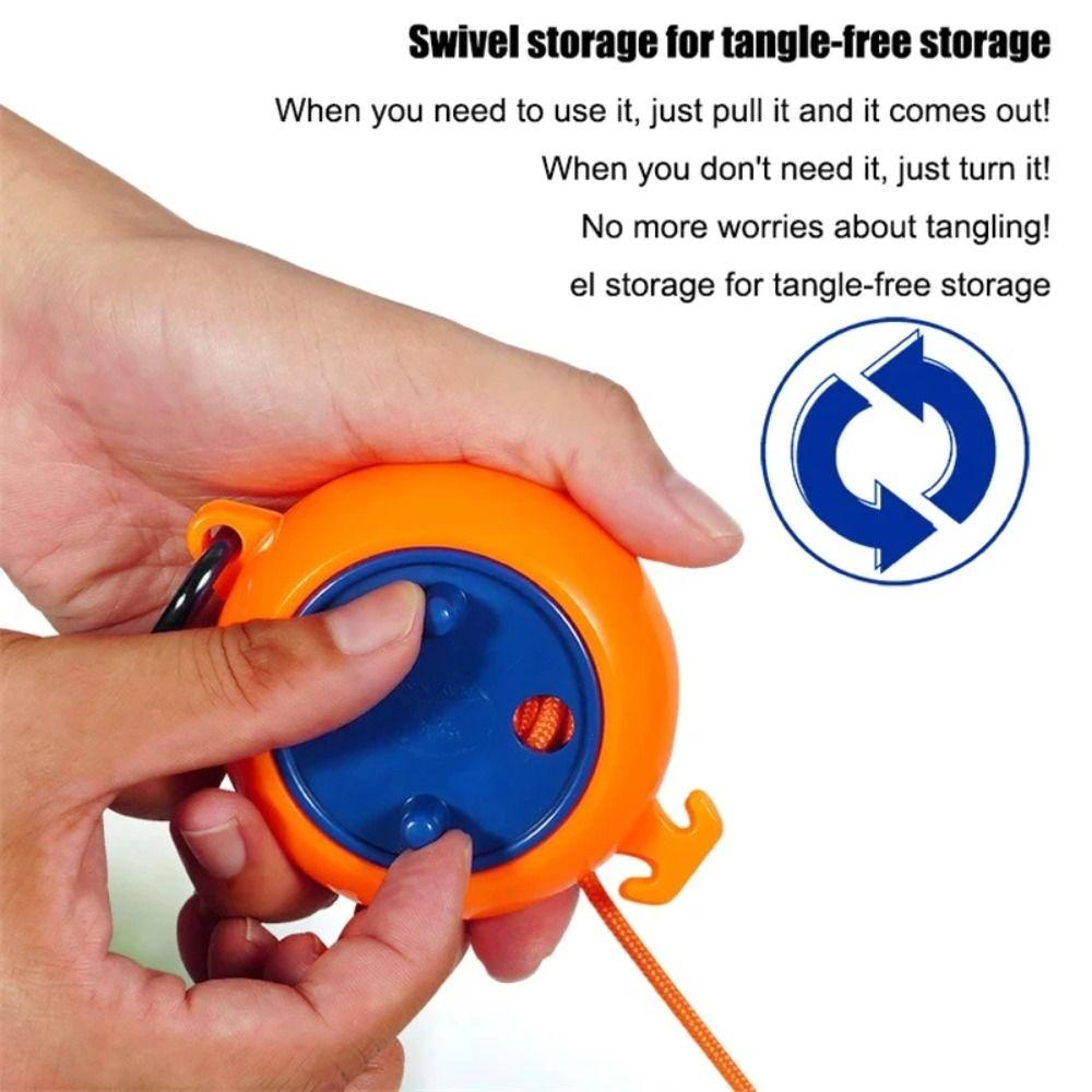 10m Kledingdroogtouw Windproof Wasdrooglijn Stevig Reisdroogrek voor Reizen