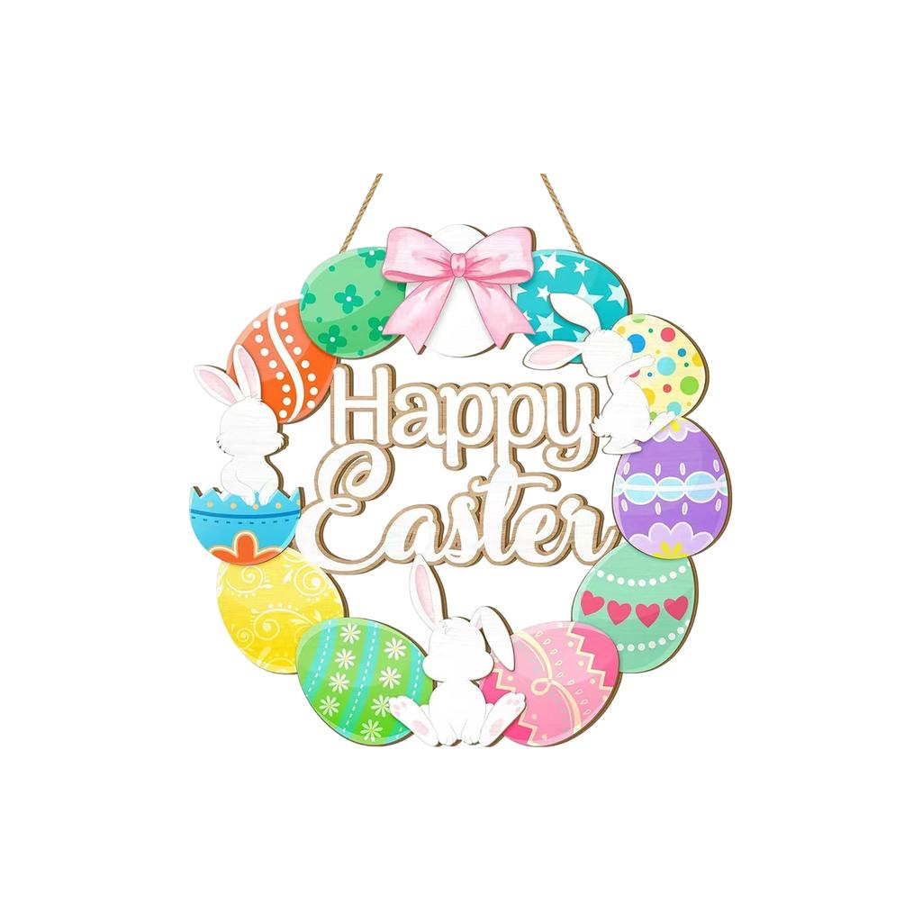 Velikonoční dekorace na dveře: Tato sada nabízí okamžité a roztomilé vylepšení vašich svátečních dveří nebo nástěnné dekorace.