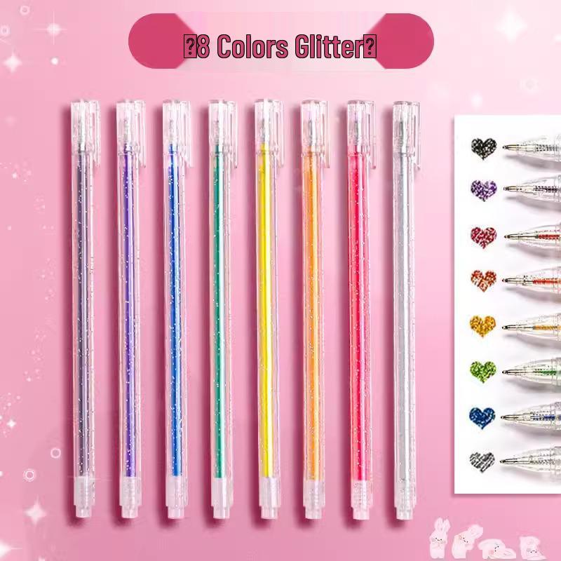 Children s Color-Changing Pearlescent Glitter Gel Pen Highlighter
