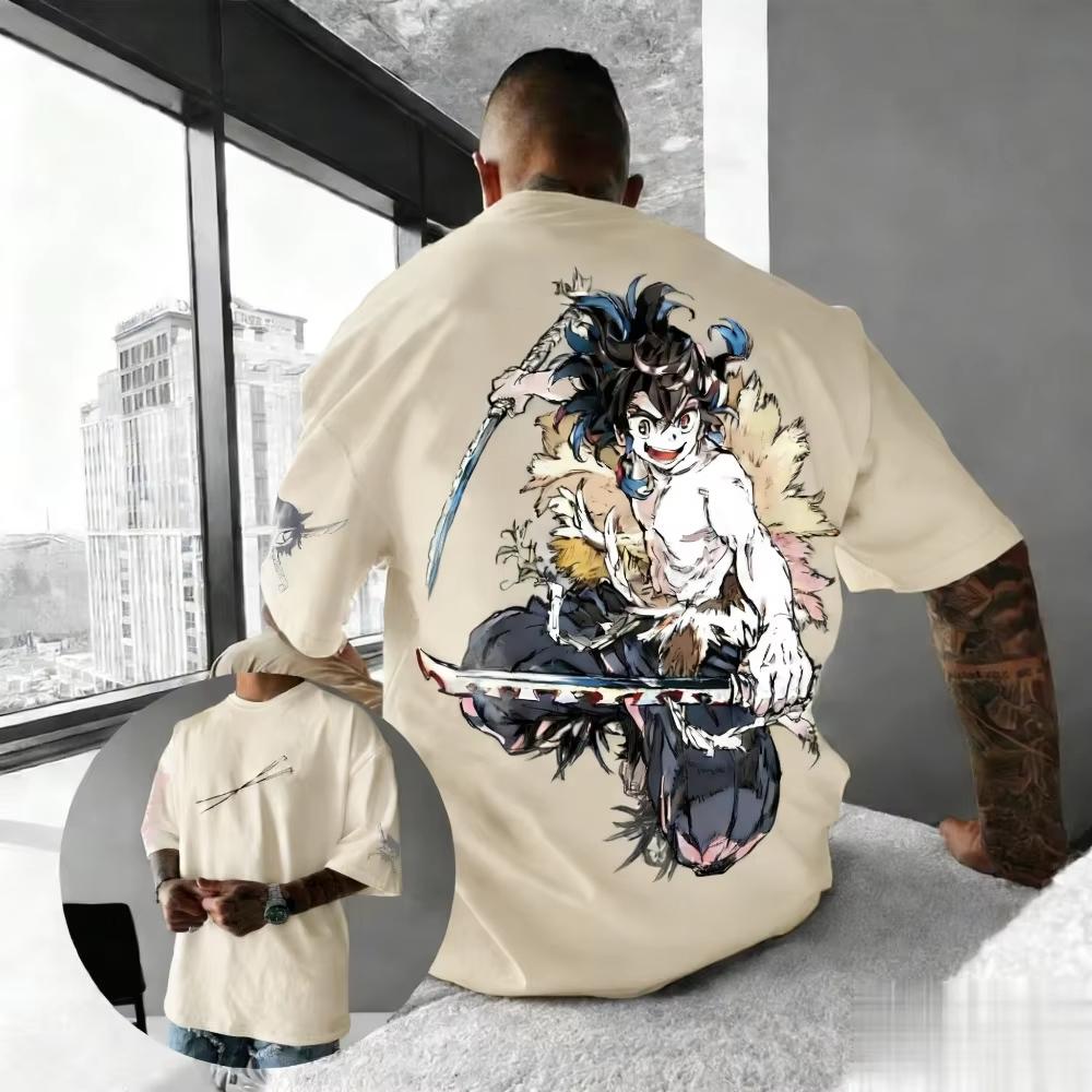 Summer anime men's and women's T-shirt casual top