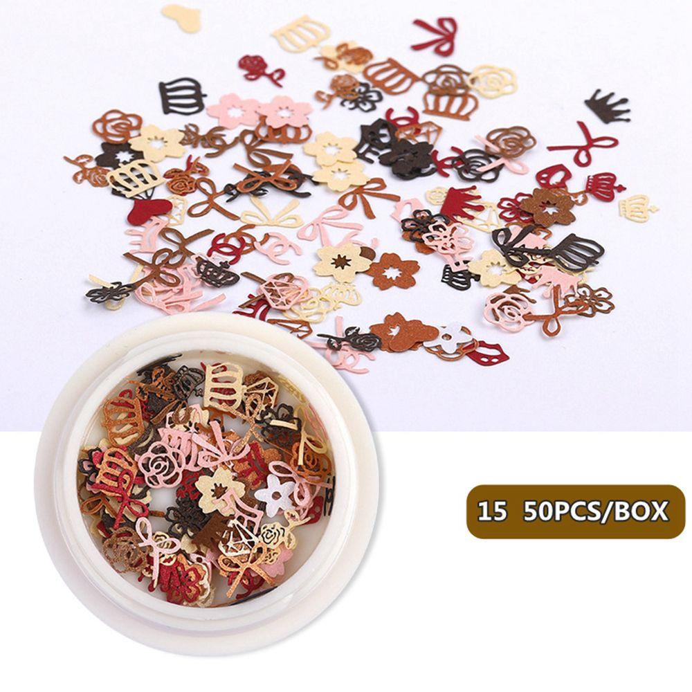 Rose Mixed Slices Daisy Flowers Holographic Nail Art Sequins Nail Paillettes Glitter Flakes