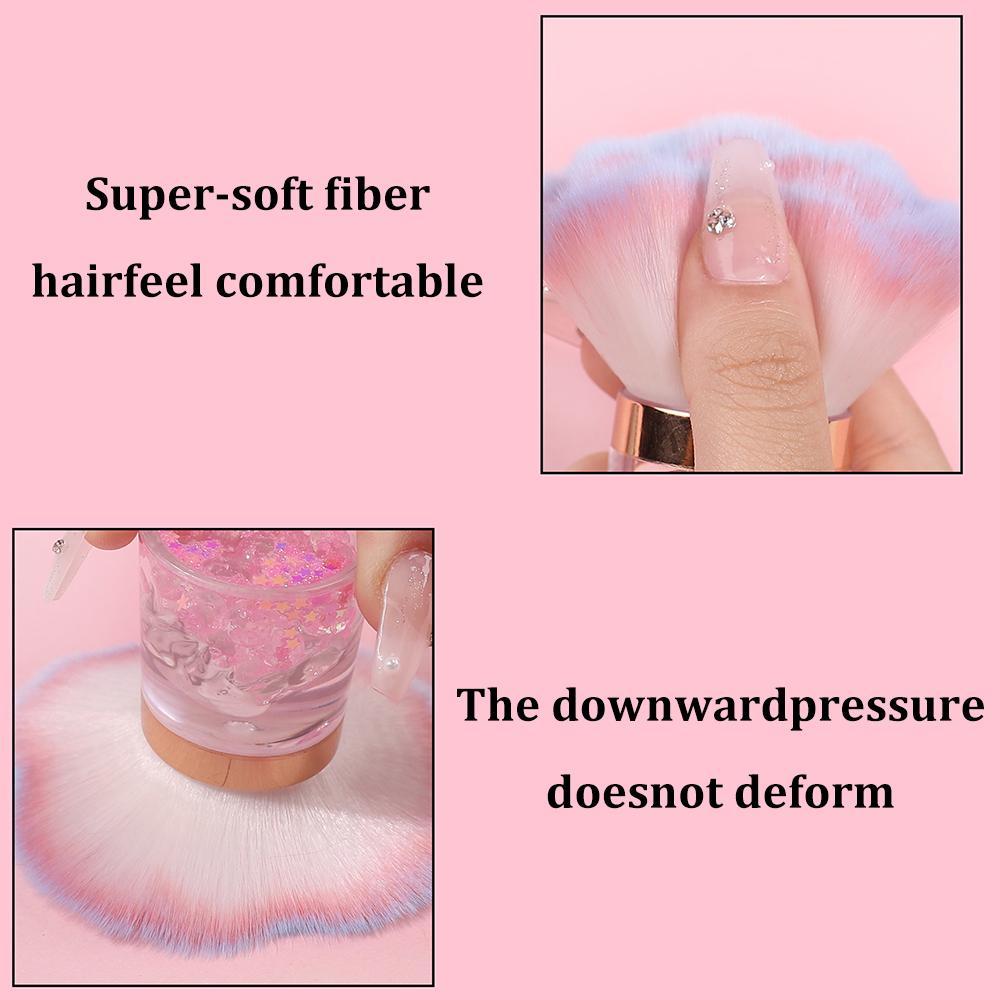 Nail Art Mushroom Rose Head Brush Remove Nail Dust Brush Polish Powder Cleaning Tool Beauty Makeup Brushes Manicure Tool