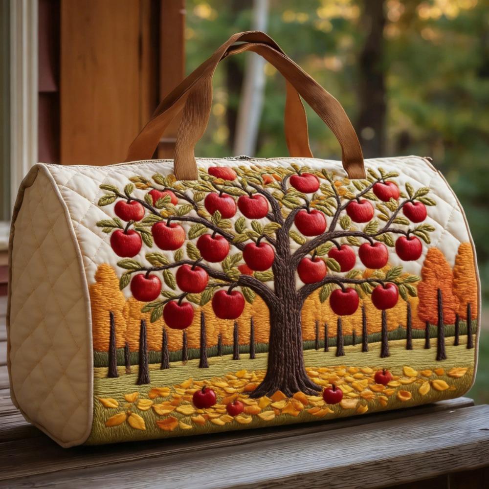 Schultergurt Gesteppte Reisetasche Landschaftsmuster Große Kapazität Handtasche für kurze Strecken Tragetaschen 3D-Stepperei Handwerk