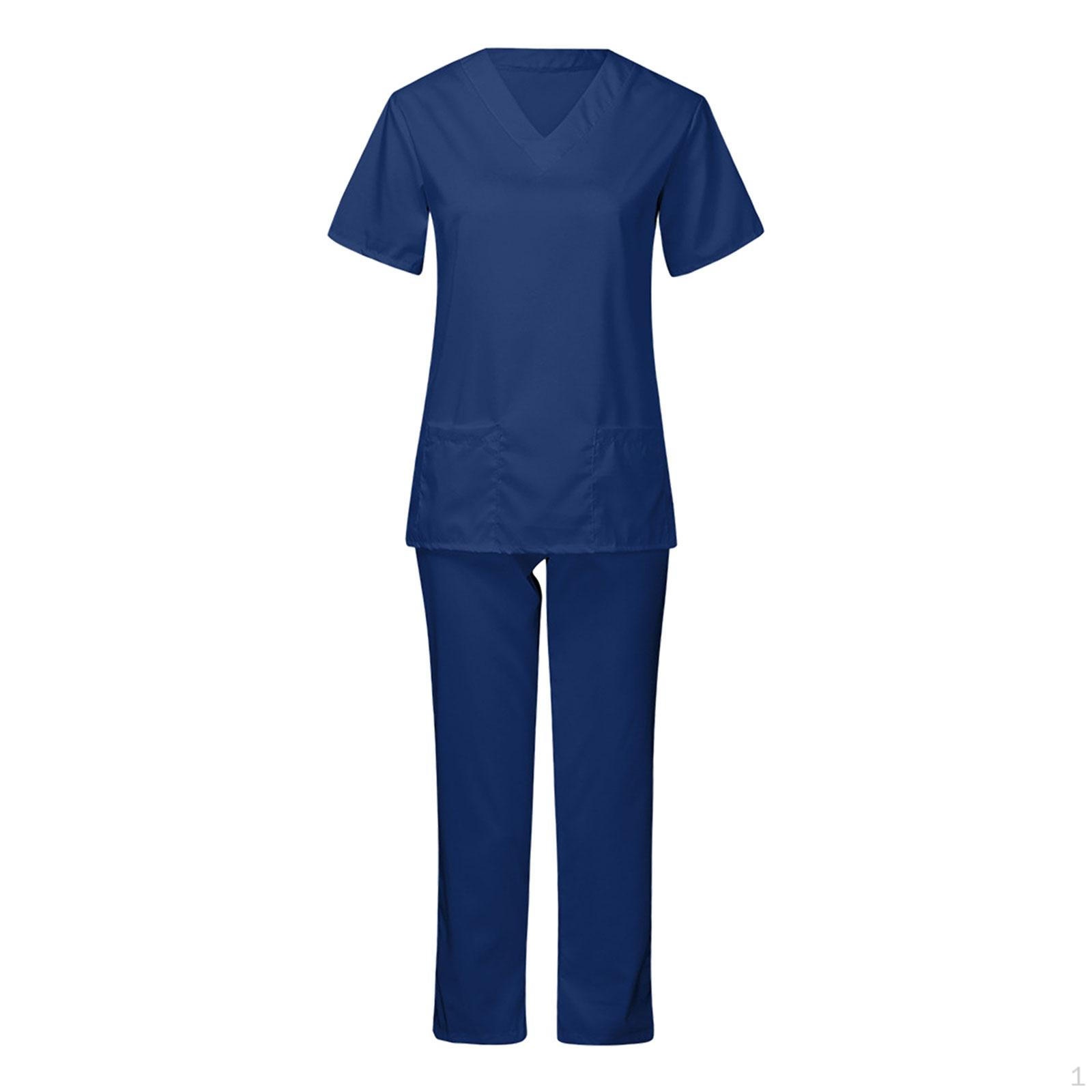 

Модний жіночий набір скрабів зі стильним верхом і низом для медичних працівників