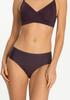 Figi damskie klasyczne bezszwowe w modnym kolorze Dark Plum Julimex