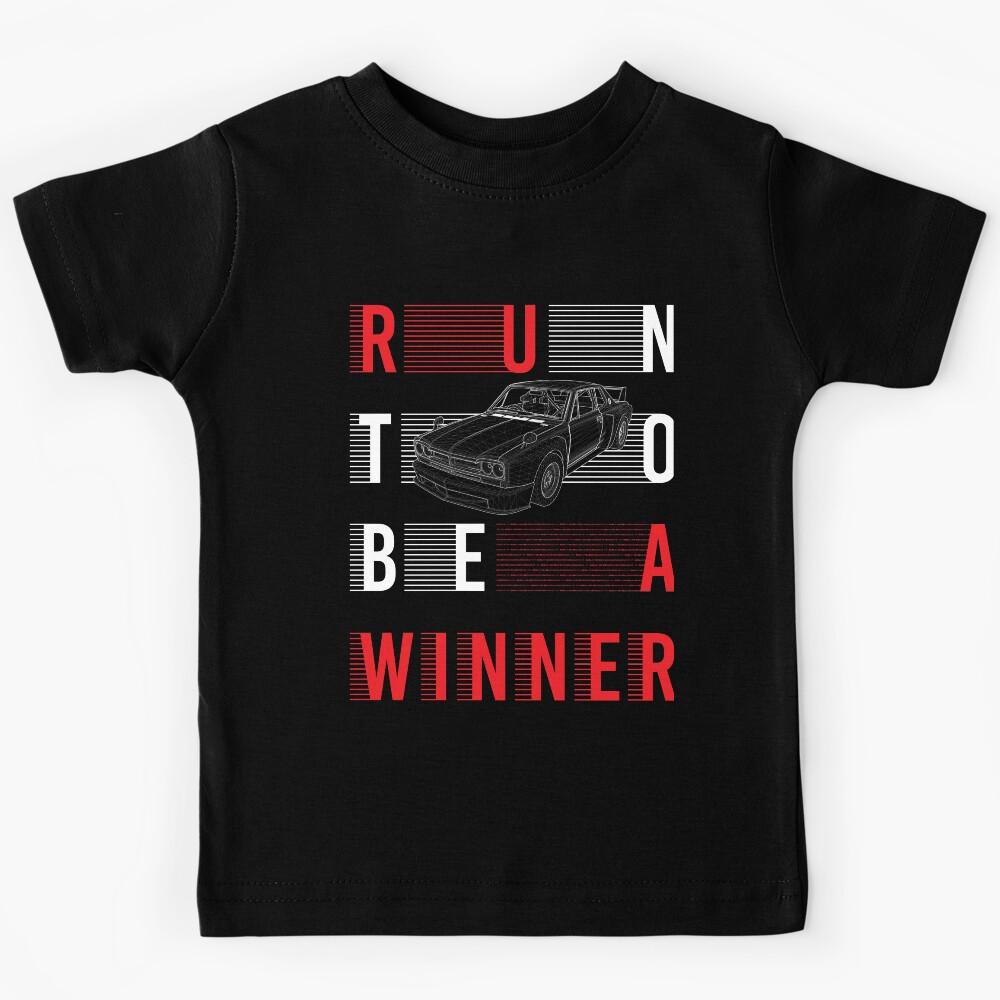 Retro sportcar Run To Be A Winner Kids T-Shirt 170