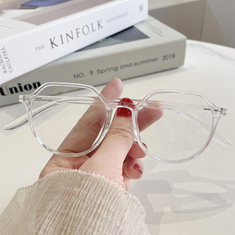 Glasses Frame TR90 Slimming Glasses Frame for Big Face Women Can Be Equipped with Myopic Special-shaped Glasses Frame To Prevent Blue Light