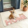 Cute English Bulldog Welcome Doormat Vintage Home Floor Rug Indoor Outdoor Entrance Carpet for Living Room Pet Lover Gift
