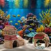 Fish Hideaway Cave Aquarium Decor Boot House Resin Hideout Fish House Betta Fish Tank Accessories for Goldfish Shrimp