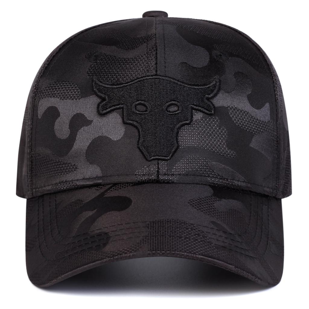 New Bull Head Embroidery Five Sided Baseball Cap Couple Outdoor Adjustable Hat Leisure Travel Sunscreen Hats Sports Caps