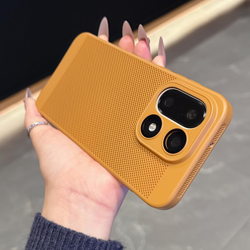 Breathable Heat Dissipation Thin PC Phone Case For Oneplus 15 13 12 T R ACE 5 3 Glass Lens Film Protection Cooling Mesh Cover