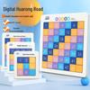 Magnetic Digital Huarong Road Color Puzzle: Educational Thinking Development Game for 3x4x5x6 Grids