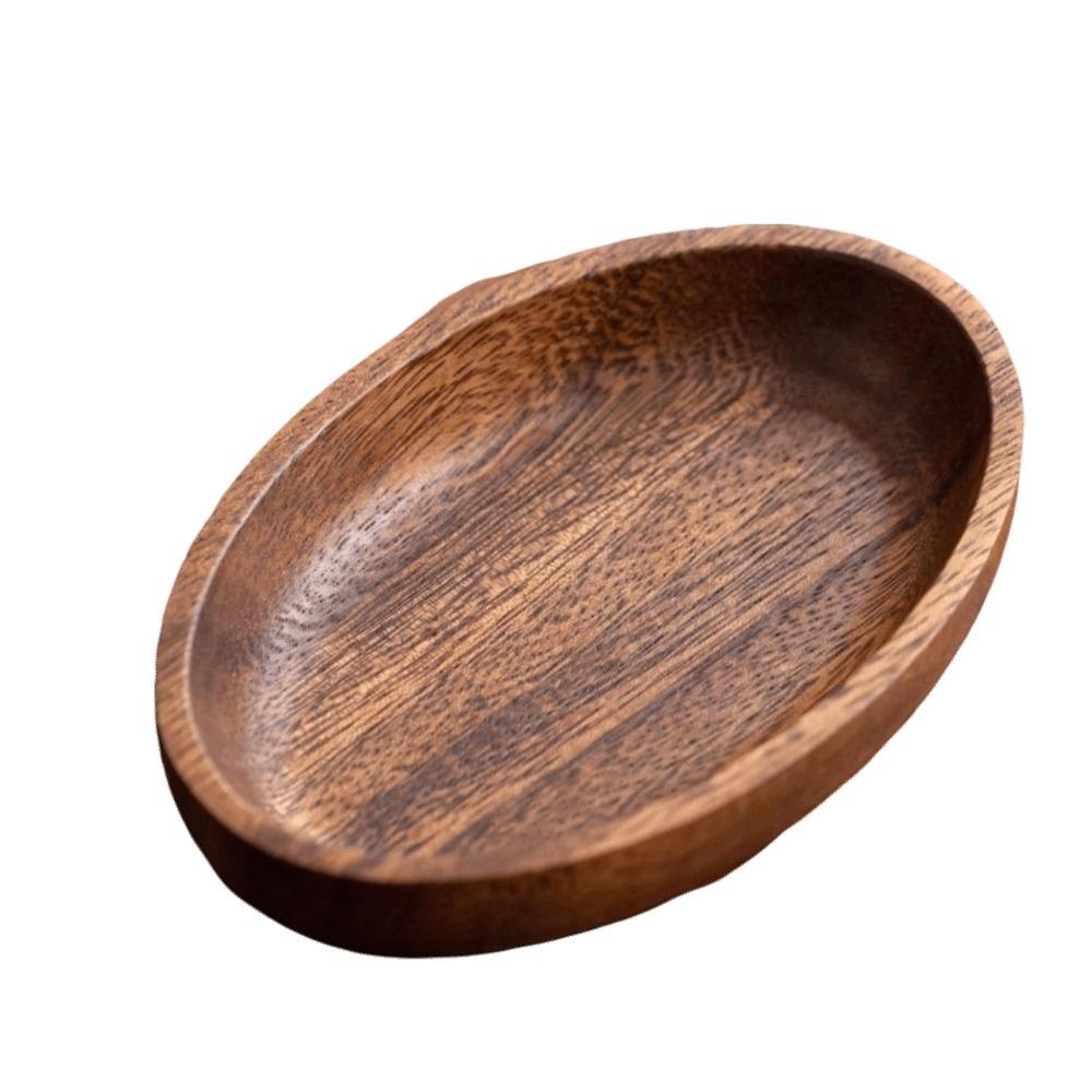 

Anti Scald Wooden Bowl Anti-Spill Fruit Dish Candy Bowl Milk Tea Bowl Dim Sum Style D