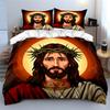 Haloed Jesus with Crown. Bedding Sets Duvet Cover Sets Duvet Covers Pillowcases(1 * Duvet Cover 2 * Pillowcases, Without Duvet Insert)