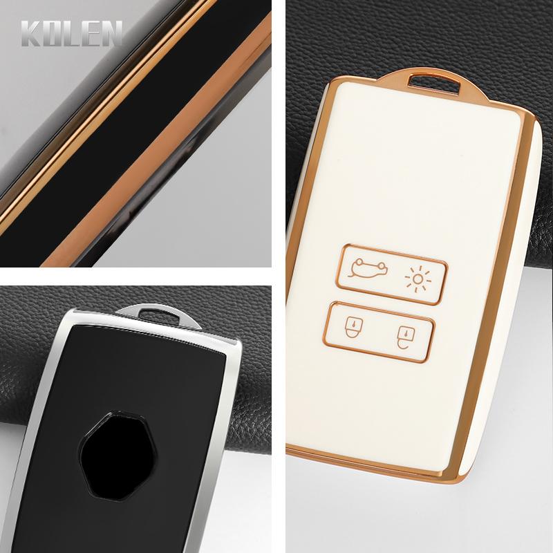 Tpu Car Key Case Cover Shell For Renault Koleos Captur Megane Clio Scenic Talisman Arkana For Dacia Sandero Card Fob Accessories