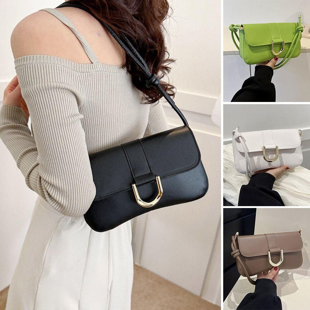 

Сплошная цветная сумка на плечо из искусственной кожи, стильная сумка на ремне для женщин и девочек