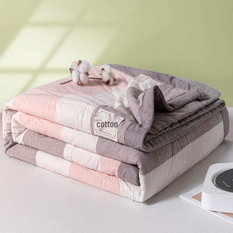 Xinjiang Cotton Summer Quilt: Lightweight, Machine-Washable, Cooling Blanket for Single or Double Beds